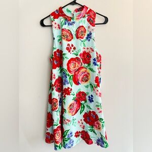 Everly Women's Floral Print Short Dress Size Medium Semi-Formal Summer